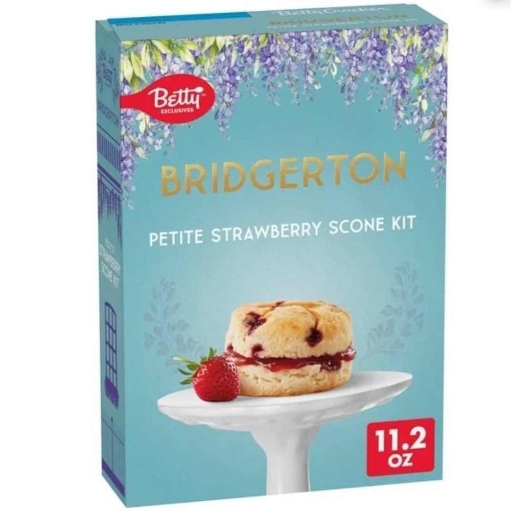 Betty Crocker Bridgerton Petite Strawberry Scone Kit Limited Edition 11.2 oz Box